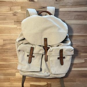 LL Bean New Meadows Canvas Rucksack